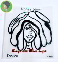 Image 4 of Unity’s Stencils: Ankh Goddess, Empress Blue Lips, Loc Godis Protection Godis