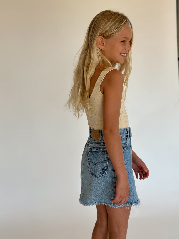 Image of Vintage Levi's Cut Off Skirt Size 12 (9/10)