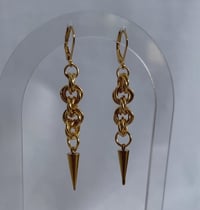 Image 1 of Twisty Hoops (Gold) 