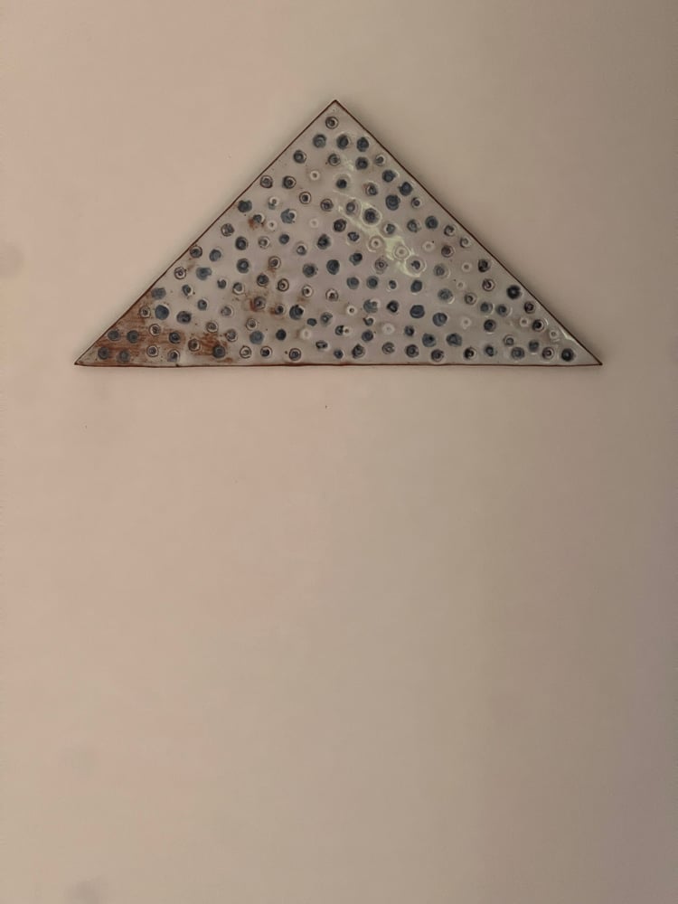 Image of Blue Spotty Triangle 