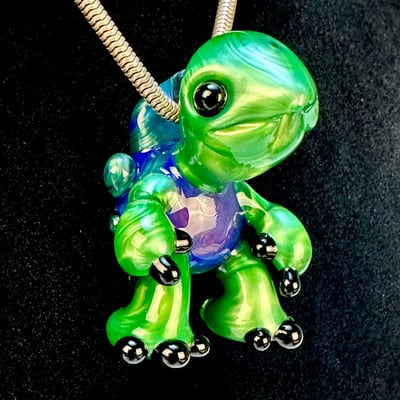 Image of Chromium Turtle Pendant 