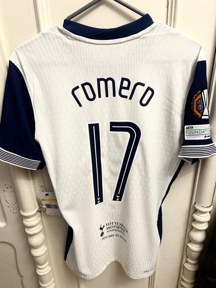 Image of PRE ORDER: Tottenham Hotspur “ROMERO 17” Vaporknit 2024/25 Home Europa Final Shirt (S)