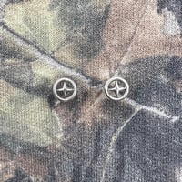 Image 1 of Encircled Circle Star Earrings