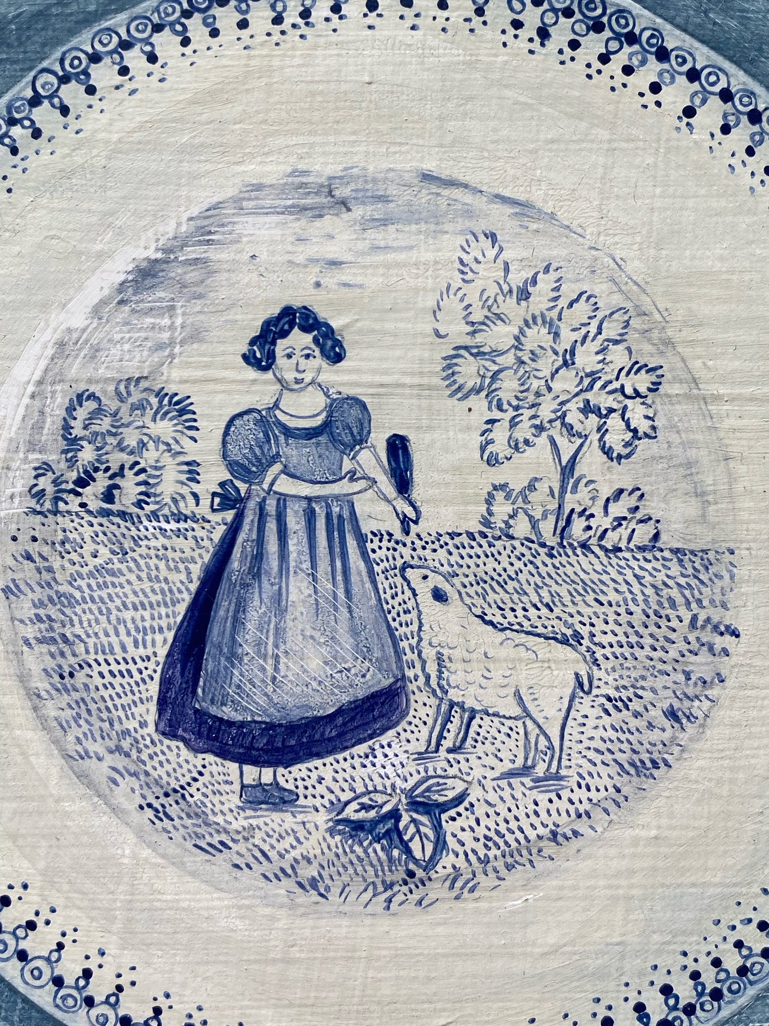 Image of Miniature plate painting (A)