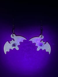 Image 2 of Pink bat earrings