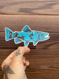 Image 1 of Turquoise Trout Sticker