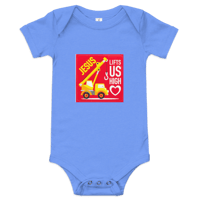 Image 3 of Baby short sleeve one piece (Jesus lifts us up)