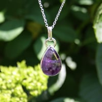 Image 5 of Amethyst Window Pendant Necklace