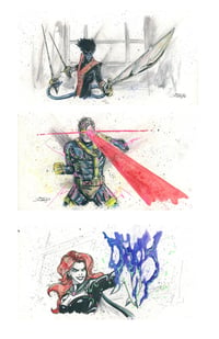 Image 1 of X-Men 97 Original Ink and Watercolor Selection 2