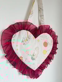 Image 1 of The Dreamland Bear Heart Tote- LFW Collection 🧸🖤