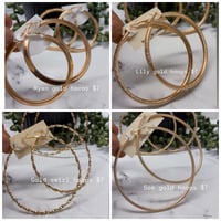 Image 1 of Gold hoops PICK INSIDE