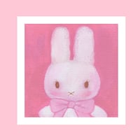 white bunny ~ art print