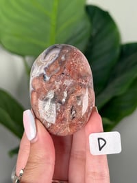 Image 4 of SANGRIA LACE AGATE PALM STONES LOT 2