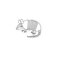 Image 2 of Sticker Armadillo