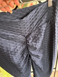 Image 2 of NWT textured tights blue