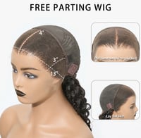Image 4 of Konfident Wave180% Density HD 13x4 Full Frontal Lace Wig Deep Wave