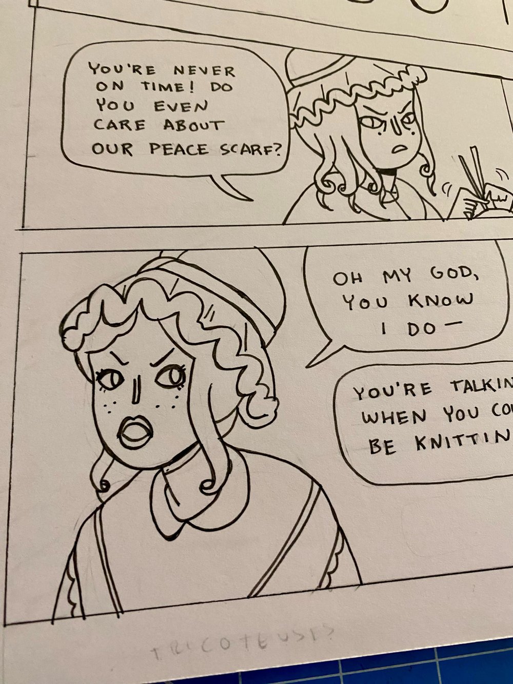 LES TRICOTEUSES comic page