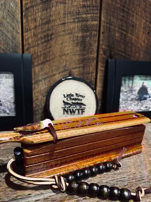 Image of Bloodwood/Mahogany with Snakewood inlay