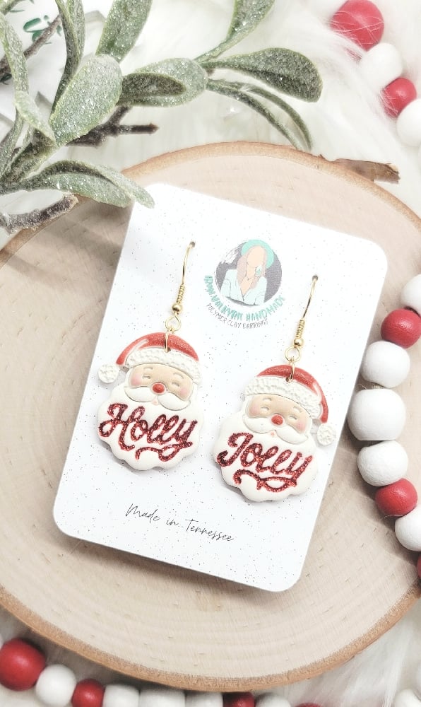 Image of Holly Jolly Santa Dangles