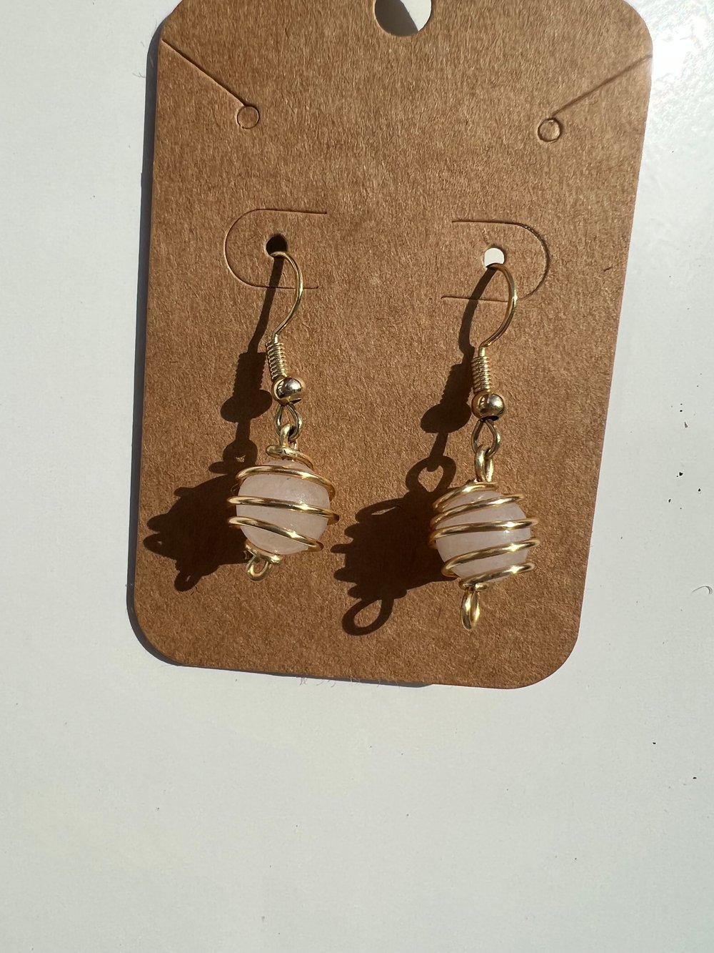 Image of Spiraled Gem Earrings 