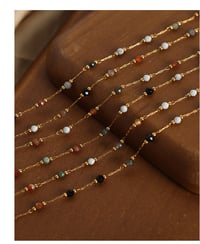 Image 2 of Stone necklace 天然石项链