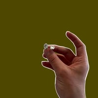 Image 1 of #3 Big Dimple Pebble Studs ( Silver & Gold)