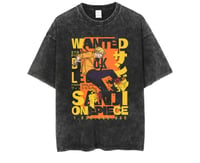 One Piece washed oversized vintage t-shirt Sanji