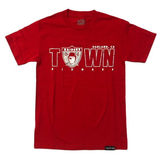Image of Town Bidness Raider Edition shirt (Red/Silver)