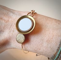 Image 2 of "Chantily" Bronze Button Bracelet