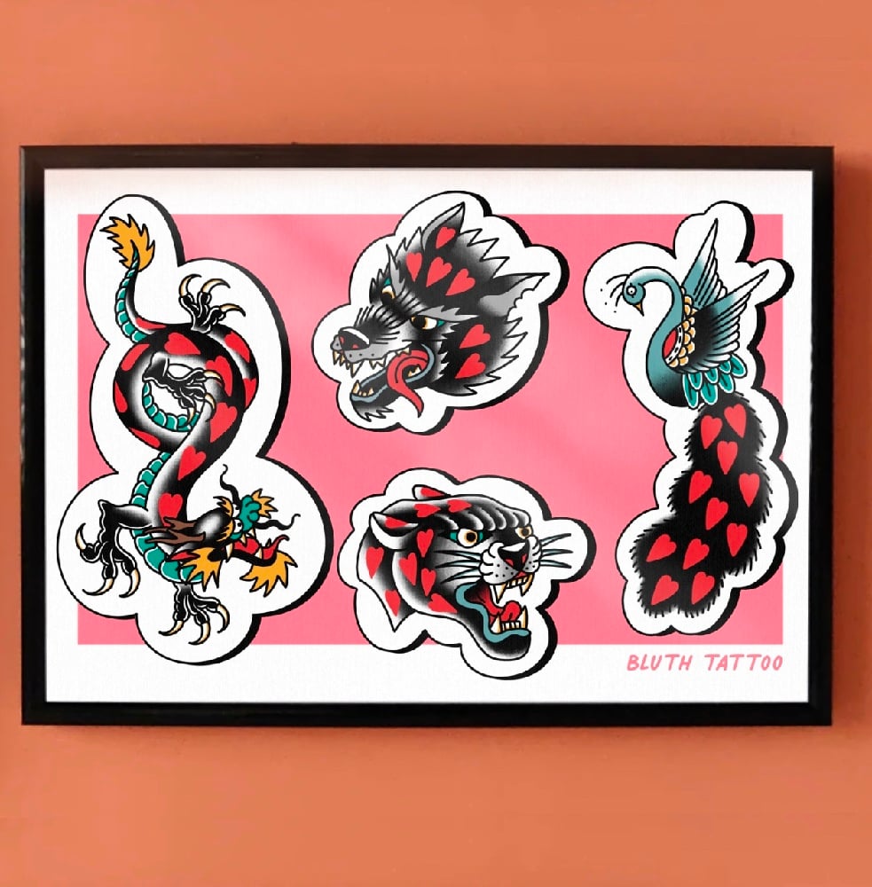 Hearts Print
