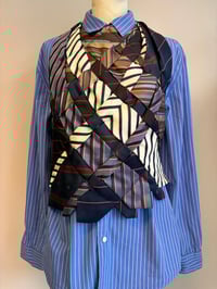 Image 2 of Tie top, stripes (xs-l)