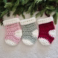 Image 3 of Green Fold over Stocking Small & Large