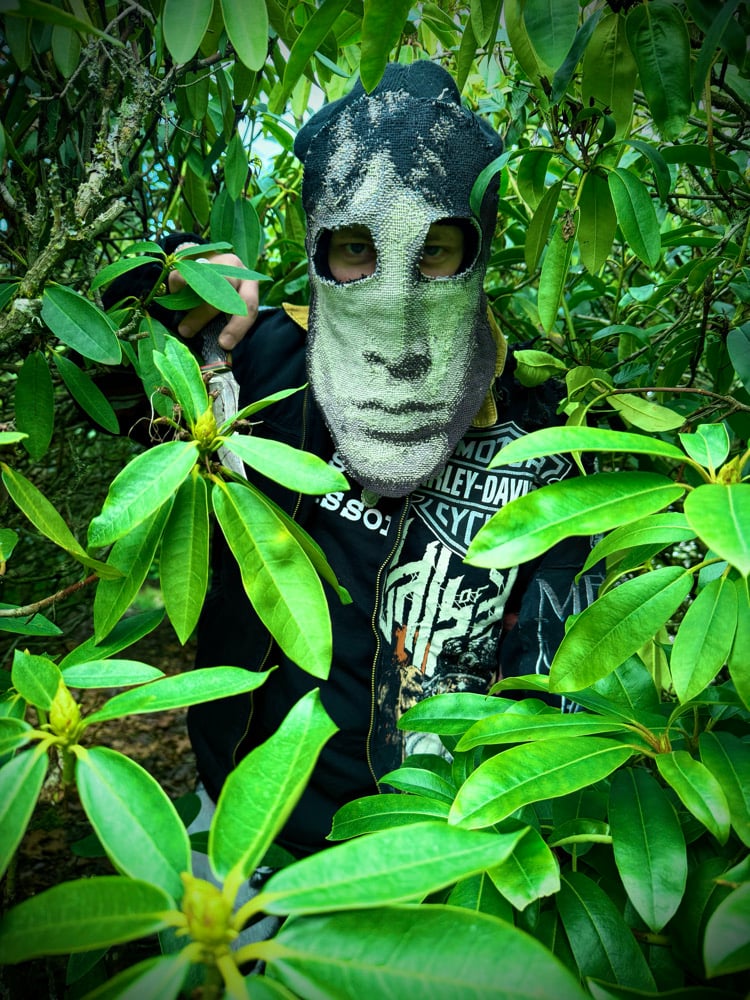 Long face tapestry mask