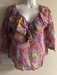 Image 3 of New PM Ralph Lauren Ruffled Top #1207*8