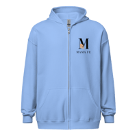 Image 4 of MamaFe Logo Black Font Unisex heavy blend zip hoodie