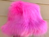 Hot Pink Fluffy Fur Bucket Hat