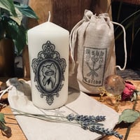 Image 1 of Framed Tooth Candle