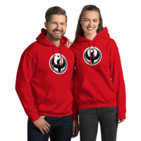 Image 9 of Unisex Gildan Hoodie - Rebel Loon White