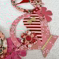 Image 3 of Baskets of Hearts & Flowers Swag I