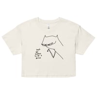 Image 2 of dont be scared Women’s crop top 