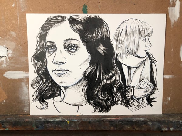 Image of LET THE RIGHT ONE IN 9x12 ORIGINAL ART