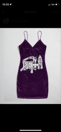 Image 1 of Purple death dress 