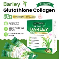 Image 3 of Fitgum- ORGANIC BARLEY W/ glutathione+collagen-10sachet