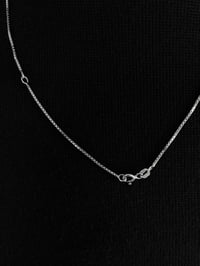 Image 2 of .925 Silver Box Chain Necklace