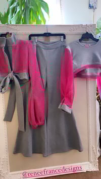 Image 2 of Cropped Fleece Net Top