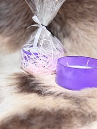 Image 2 of Beautiful Purple Soy Bowl Candle  ( White Chocolate & Rasberry)