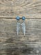 Image of Autumn Fern Leaf Labradorite Studs
