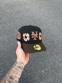 Image 2 of  COPPER MULTI TONE NEW YORK METS CUSTOM FITTED CAP