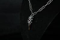 Image 5 of Dead Good spikey pheasant toe garnet necklace