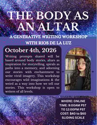 Image of The Body As An Altar (Oct 4)